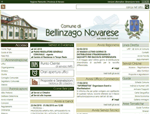 Tablet Screenshot of comune.bellinzago.no.it